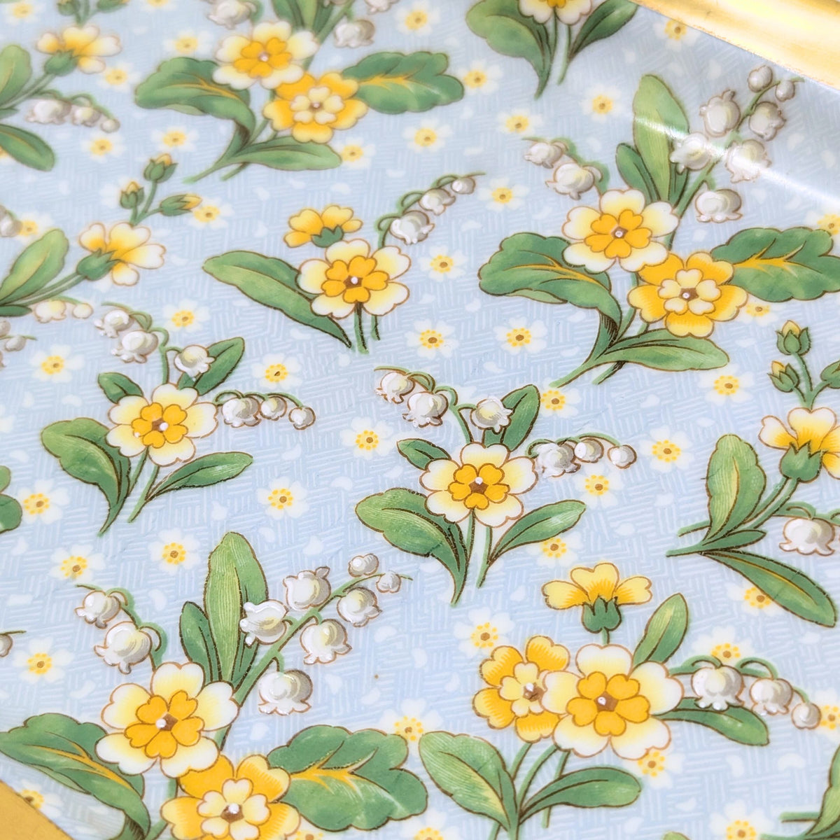 Paul Pastaud Limoges Porcelain Buttercup/Lily of the Valley Cake Service (3pcs)