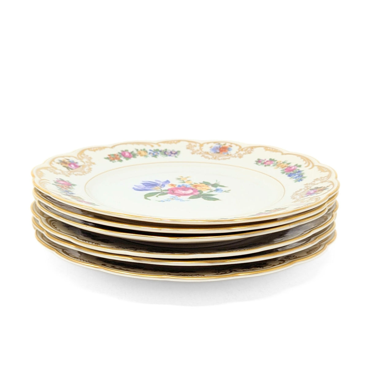 Royal Bayreuth Germany "Nurenberg" Salad Plates (6)