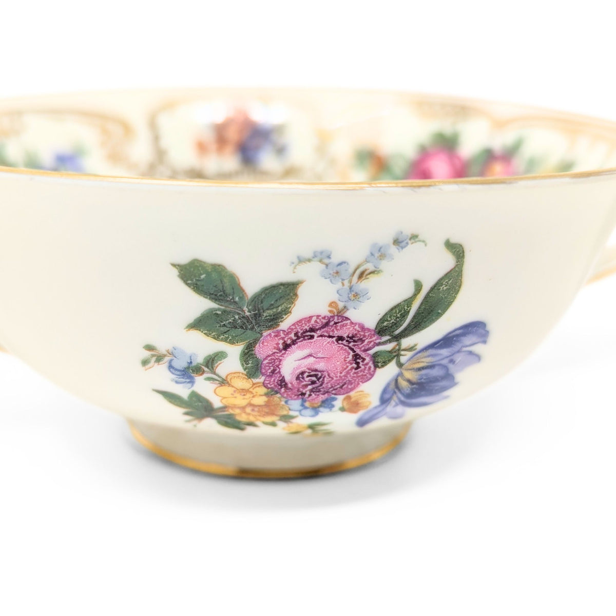 Royal Bayreuth Germany "Nurenberg" Set of 6 Cream Soup Bowls & Saucers (12pcs)