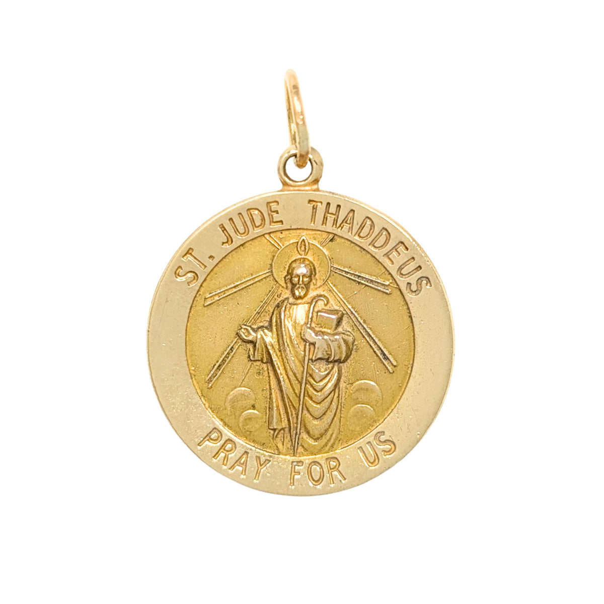 14K Gold 22mm St. Jude Pendant/ Charm (4g)