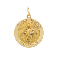 14K Gold 22mm St. Jude Pendant/ Charm (4g)
