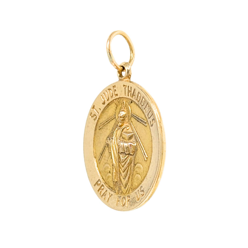 14K Gold 22mm St. Jude Pendant/ Charm (4g)