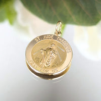 14K Gold 22mm St. Jude Pendant/ Charm (4g)