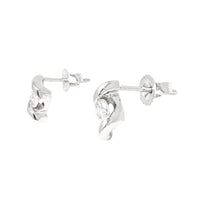 14K White Gold .20tcw Diamond Earrings