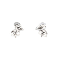 14K White Gold .20tcw Diamond Earrings