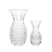Waterford Crystal "Glandore" 3 7/8" Violet Bud Vase & 5 1/2" Bud Vase (2pcs)
