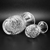 Waterford Crystal "Glandore" 3 7/8" Violet Bud Vase & 5 1/2" Bud Vase (2pcs)