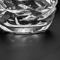 Waterford Crystal "Glandore" 3 7/8" Violet Bud Vase & 5 1/2" Bud Vase (2pcs)