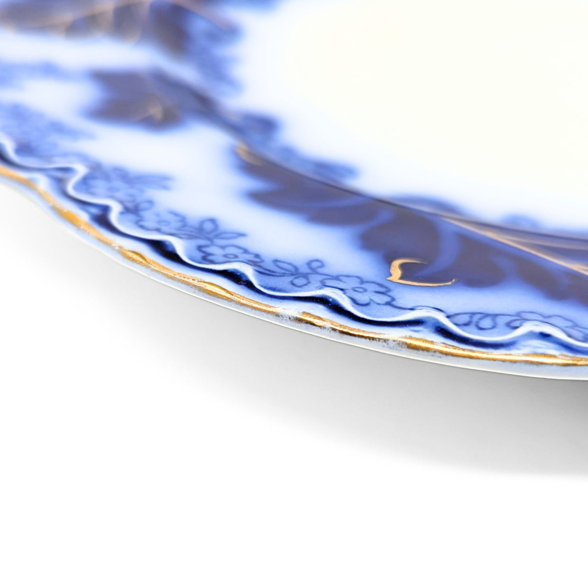 Johnson Brothers "Normandy" Flow Blue 10" Dinner Plate