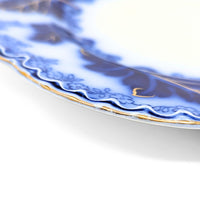 Johnson Brothers "Normandy" Flow Blue 10" Dinner Plate
