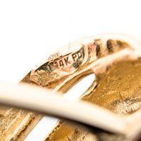 14K Gold Mystic Topaz Omega Slide Pendant