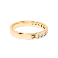 14K Gold .36tcw 12 Diamond Anniversary Band - Size 7