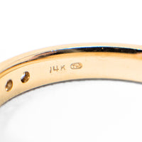 14K Gold .36tcw 12 Diamond Anniversary Band - Size 7