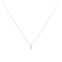 14K Gold .25ct Diamond Solitaire Adjustable Pendant Necklace