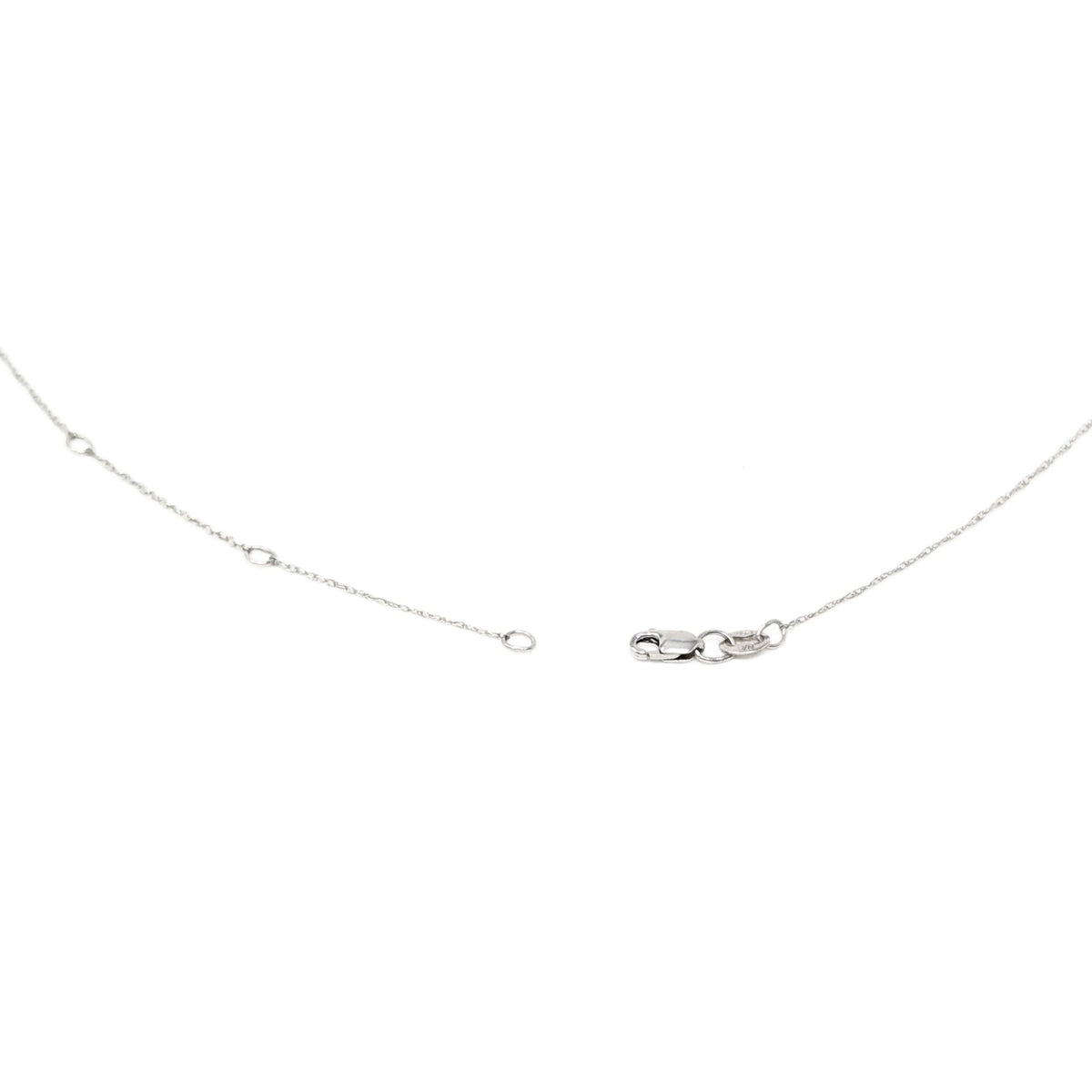 14K Gold .25ct Diamond Solitaire Adjustable Pendant Necklace