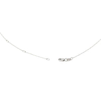 14K Gold .25ct Diamond Solitaire Adjustable Pendant Necklace