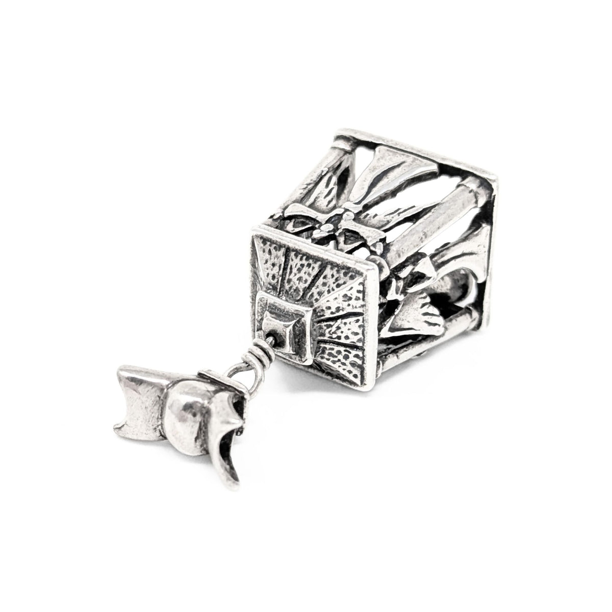 Sterling Silver Angel Themed Bell Pendant