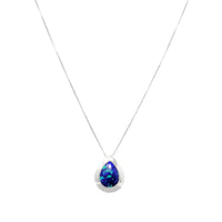 TK Emerson Navajo Sterling & Blue/Green Azurite Pendant Necklace