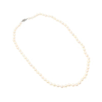 14K White Gold 6mm Pearl 18” Necklace