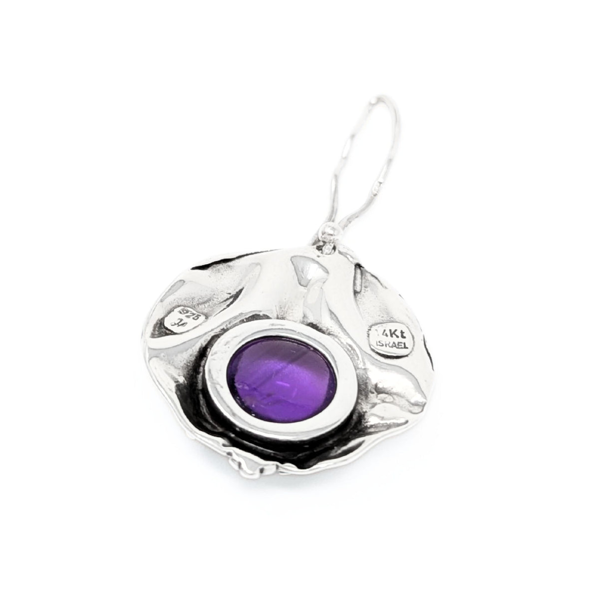 Hagit Gorail Designer Sterling Silver/14K Gold Modernist Pendant