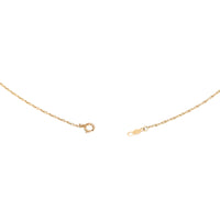 Vintage 14K Gold 18” Fire Opal & Diamond Pendant Necklace
