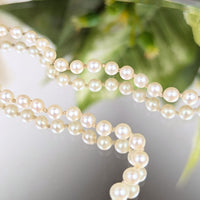 10K Gold 17” Graduated Pearl Necklace