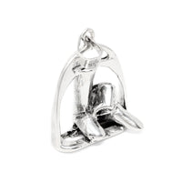 Sterling Silver Equine Ridding Boots/Stirrup Pendant
