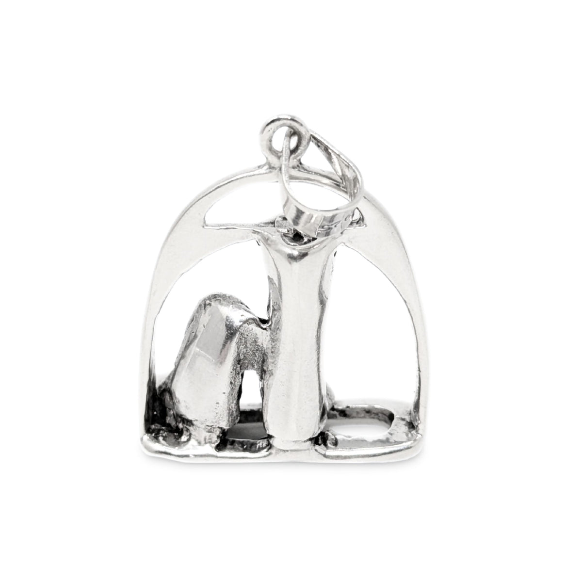 Sterling Silver Equine Ridding Boots/Stirrup Pendant
