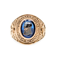 1951 10K Gold John Marshall High School Class Ring - Size 5.5
