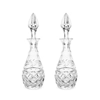 Waterford "Glandore" Crystal Pair of Vinegar Cruets w/ Stoppers