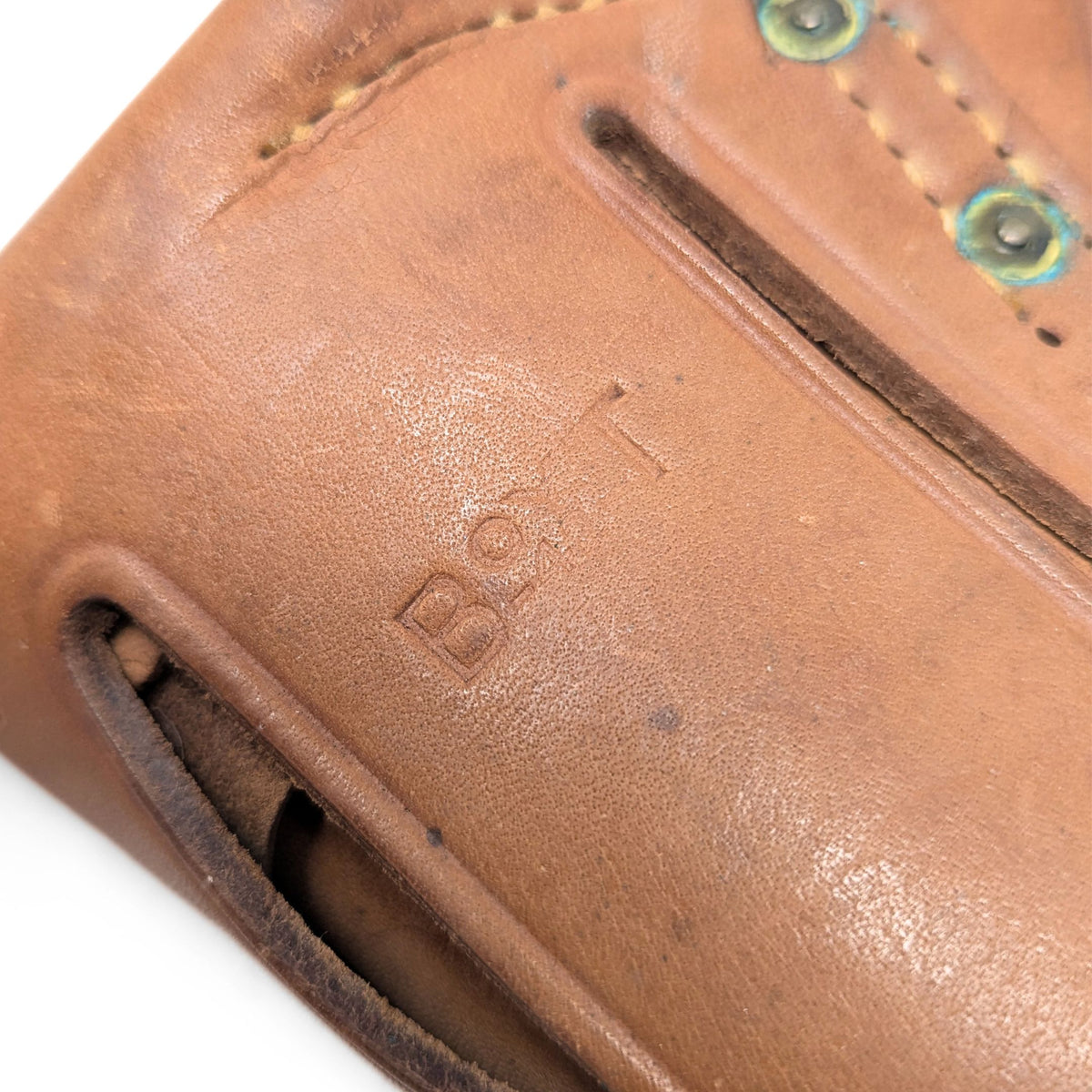 Original WWII US M1916 Colt 1911 Leather Holster BOYT -42- Field Modified