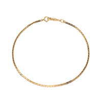Antique Art Deco 12K Gold Filled Watch Chain Box Boston Block Link 13.5” Choker