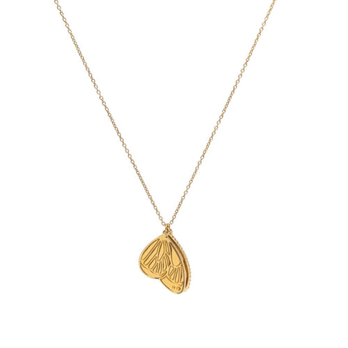 Swarovski Noisette Butterfly Pendant Necklace, Gold Plated Multi Crystal