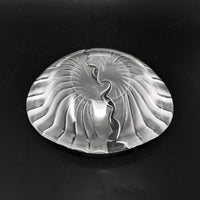 Lalique France Signed Nancy Frosted Crystal Ashtray/Bowl