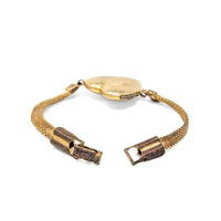 WWI Era US Army Military Sweetheart Locket Mesh Bracelet, 5" (Child's Size)
