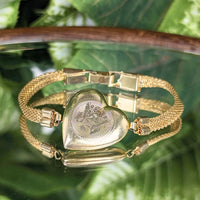 WWI Era US Army Military Sweetheart Locket Mesh Bracelet, 5" (Child's Size)