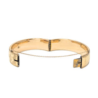 Binder Brothers BB 12K Gold Filled Floral Repousse Bangle Bracelet, 16mm