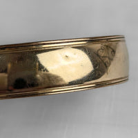 Binder Brothers BB 12K Gold Filled Floral Repousse Bangle Bracelet, 16mm