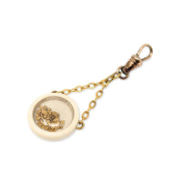 Antique 1920s Kender & Stokes Alaskan Gold Nugget Shaker Pendant