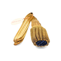 Vintage Gold Bullion Sword Knot French Navy Officer Portepee Tagged In Box
