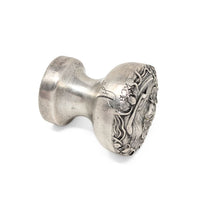 Unger Brothers Art Nouveau Sterling Silver Desk Wax Seal Handle, “A” Monogram