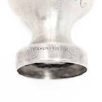 Unger Brothers Art Nouveau Sterling Silver Desk Wax Seal Handle, “A” Monogram