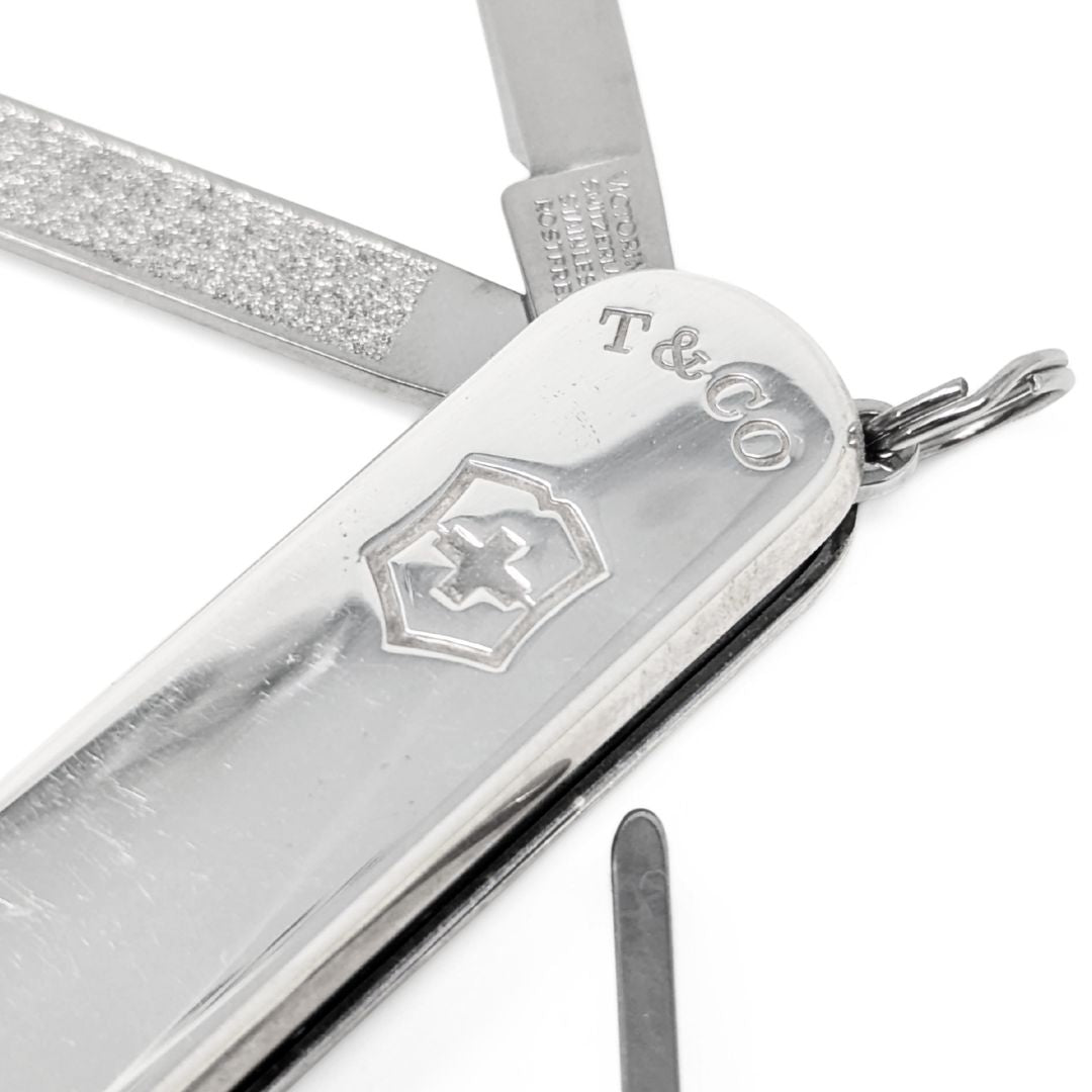 Tiffany & Co 1837 Sterling Silver Swiss Army Knife W/ Box & Pouch
