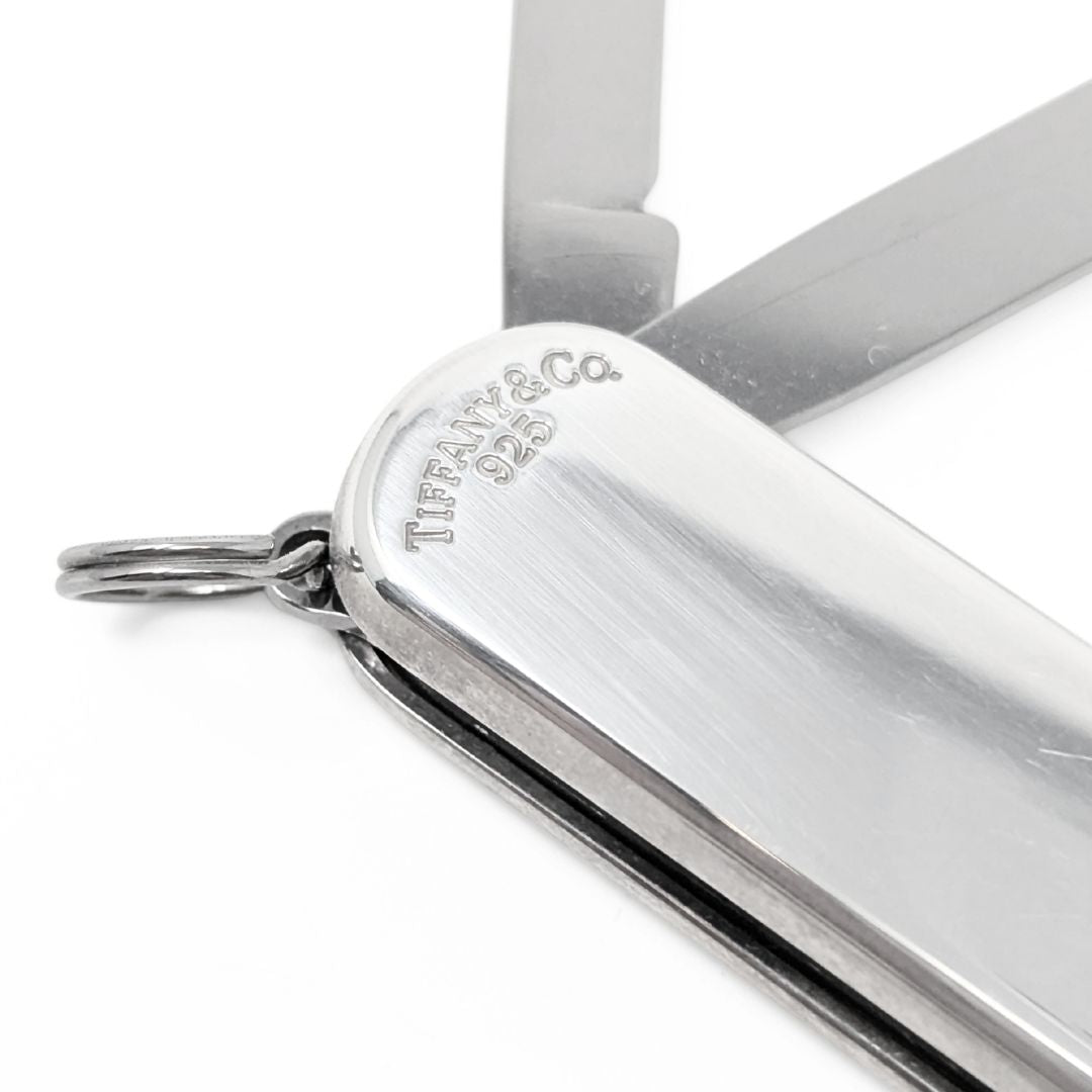 Tiffany & Co 1837 Sterling Silver Swiss Army Knife W/ Box & Pouch