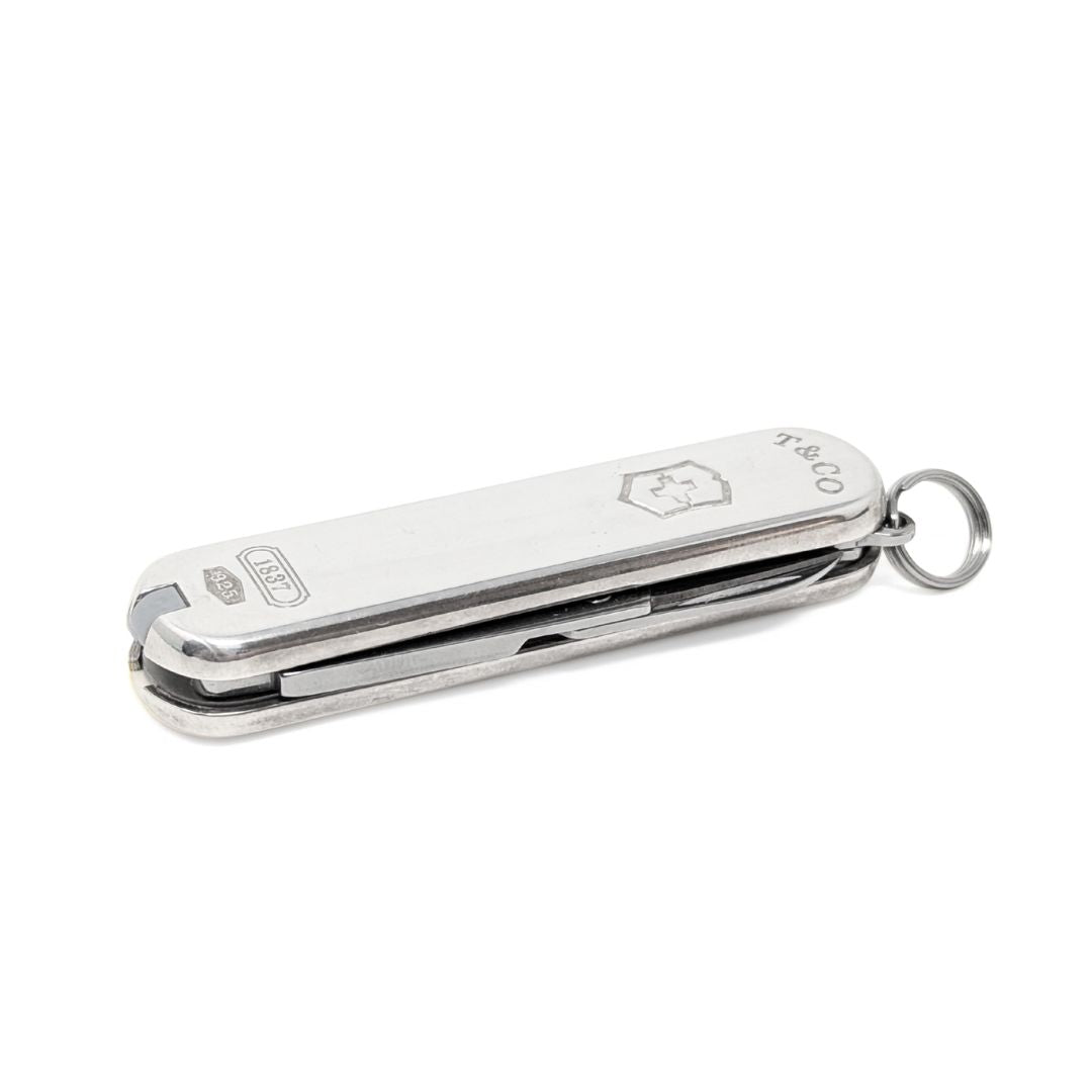 Tiffany & Co 1837 Sterling Silver Swiss Army Knife W/ Box & Pouch