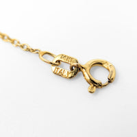 14K Gold Mabe Pearl 16.25" Slide Pendant Necklace, 1.2mm Italian Cable Chain