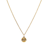 Vintage Marathon Co 12K Gold Filled 24" Filigree Orb Pendant Necklace