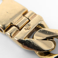 Vintage ACCO Italian 13K Yellow Gold 9.25" Figaro Link Bracelet (57.8g)