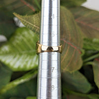 Estate 17K Gold AAA Green Amethyst Baguette Diamond Cocktail Ring, 10.66g