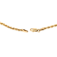 10K Yellow Gold Textured Anchor Pendant Necklace, 18", 2.4mm Rope Chain